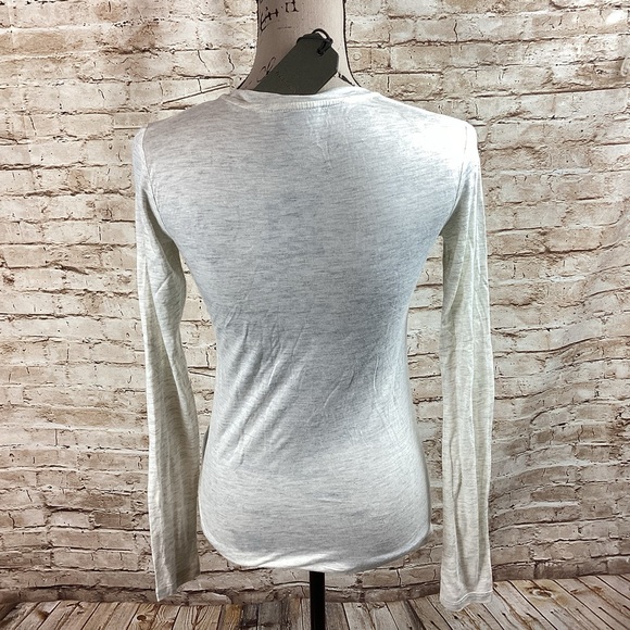 NWT AllSaints Esme subtle shimmer long sleeve top Small - Picture 3 of 6